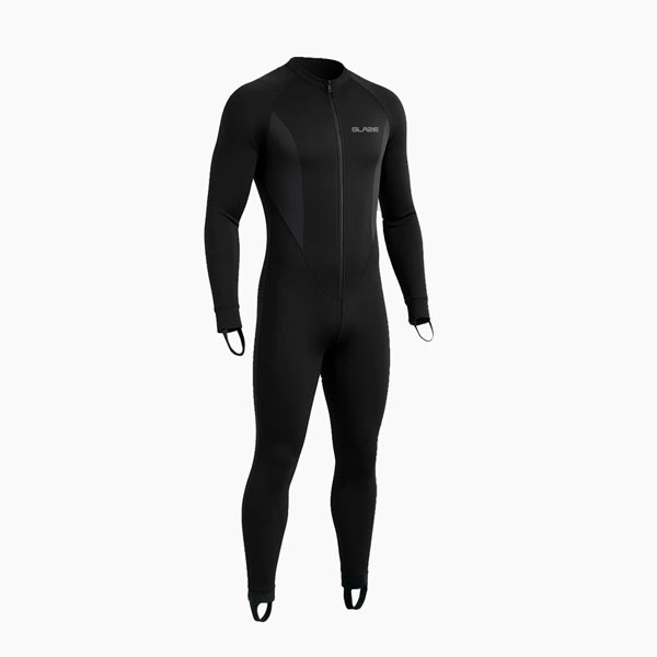 MotoBaset Black Motorcycle Inner Suit – 3/4 Front View