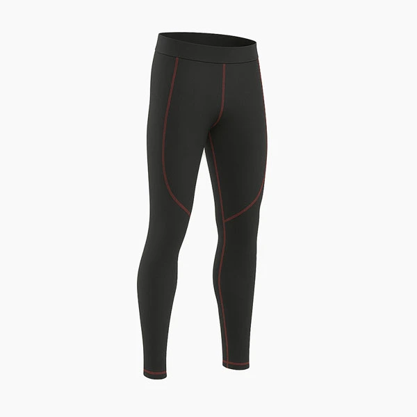 CoreFit Black Red Motorcycle Under Pants – 3/4 Front View