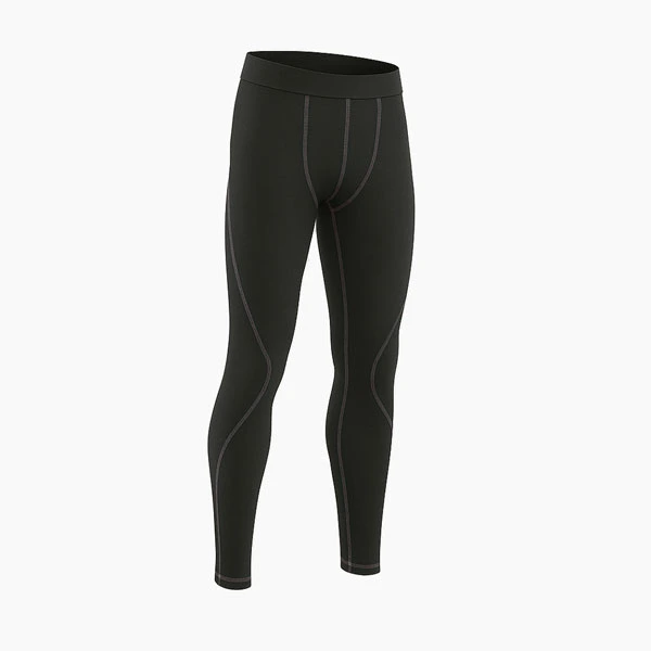 AeroFlex Black Motorcycle Under Pants – 3/4 Front View