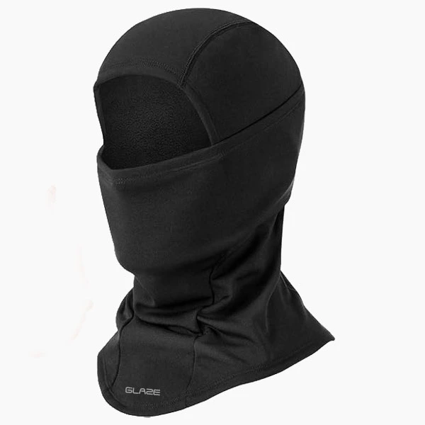 Frostro Black Motorcycle Balaclava Face Mask – 3/4 View