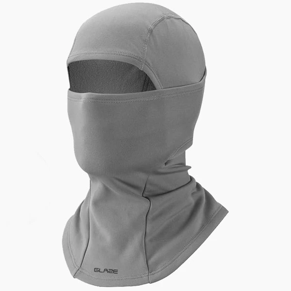 Frostro Grey Motorcycle Balaclava Face Mask – 3/4 View