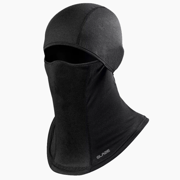 ThermoX Black Motorcycle Balaclava Face Mask – 3/4 View