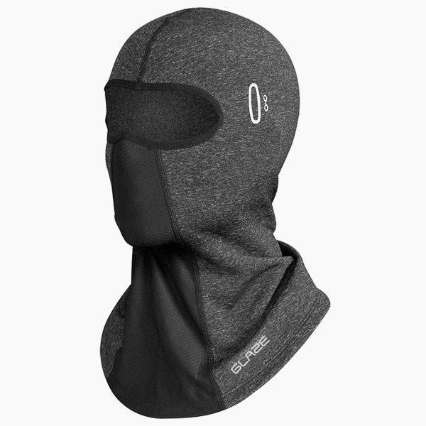 Warmio Dark Grey Motorcycle Balaclava Full Face Mask – 3/4 View