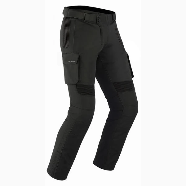 Apex Black motorcycle riding pants 3/4 view