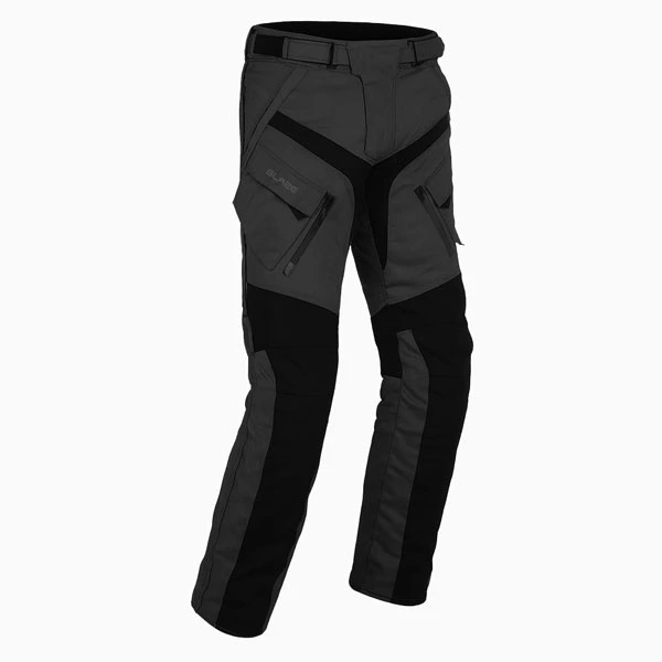 Frontier Dark Grey motorcycle riding pants 3/4 view