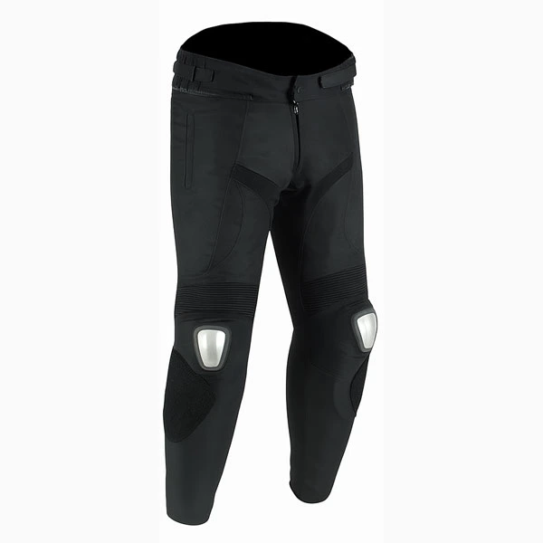 Freedom Black motorcycle riding pants 3/4 view