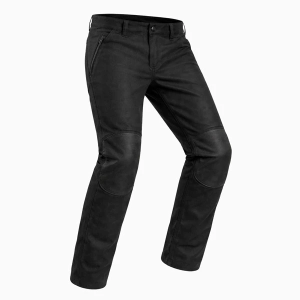 Cortex Black Motorcycle Chino Pants 3/4 View