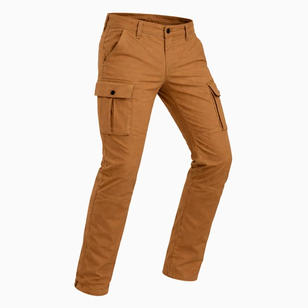 Raxon Brown Motorcycle Cargo Pants 3/4 View