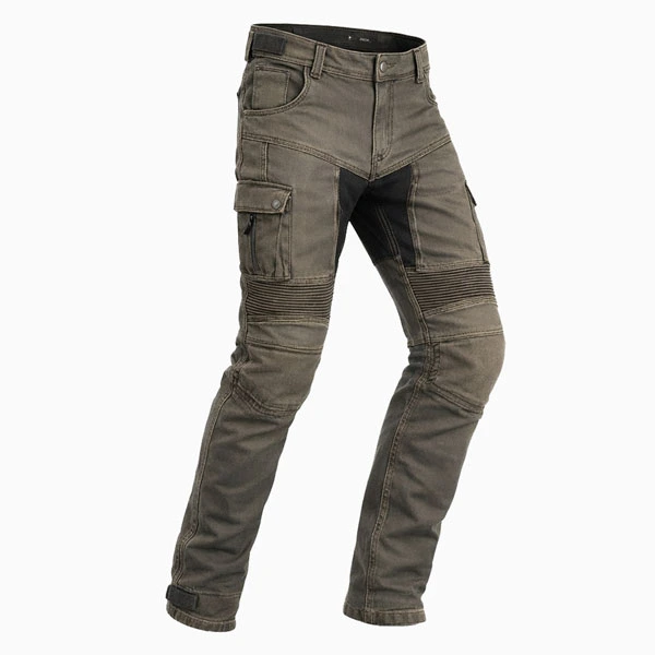 Kevlario Grey Motorcycle Cargo Pants 3/4 View